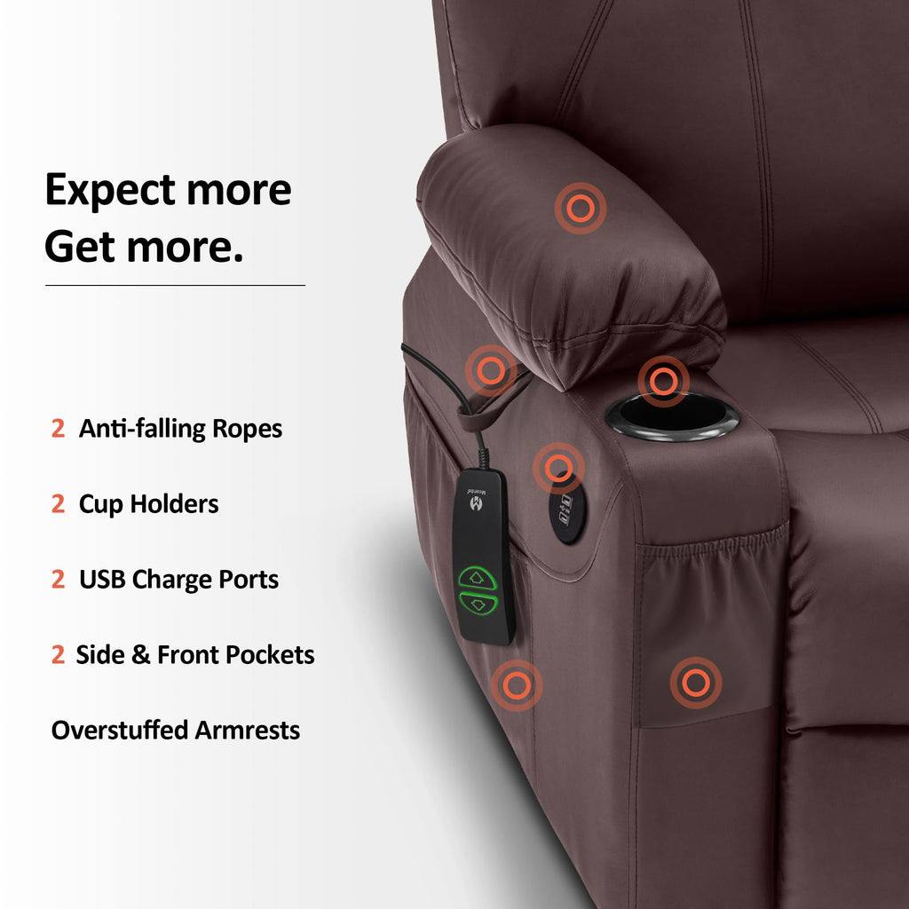 Craques Power Lift Recliner with Massage and Heat