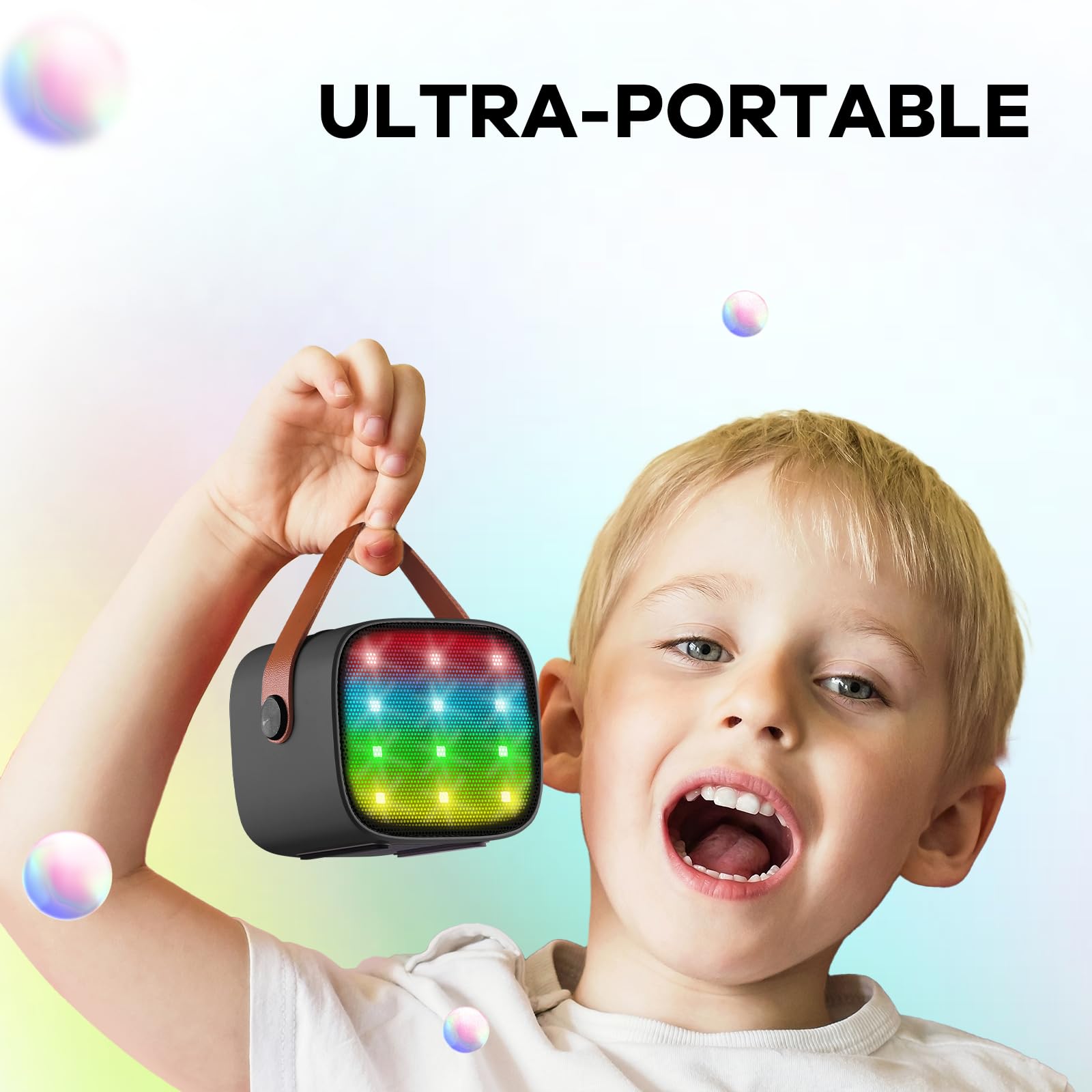 Mini Karaoke Machine for Kids Adults, Portable Bluetooth Speaker - craques