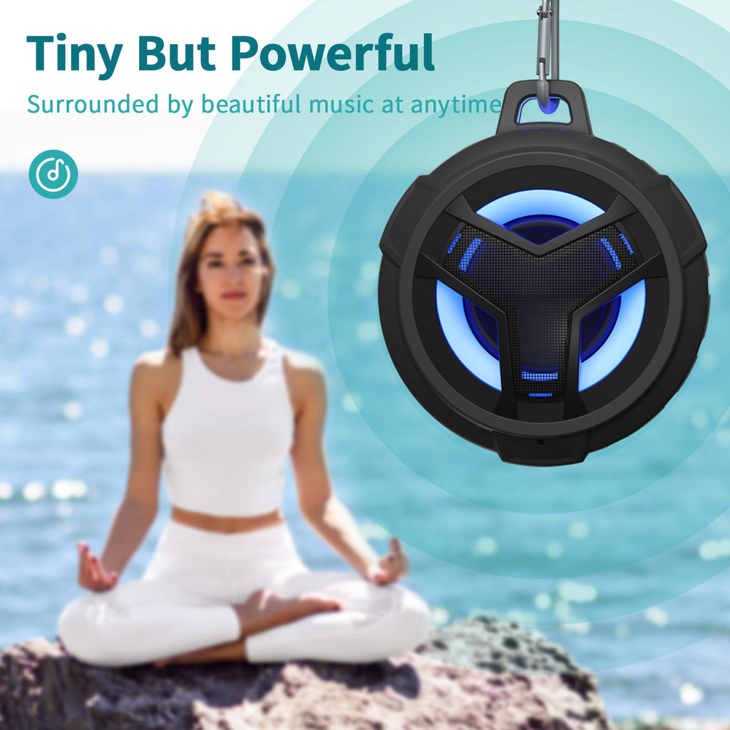 Craques Waterproof Bluetooth Shower Speaker with LED Lights craques