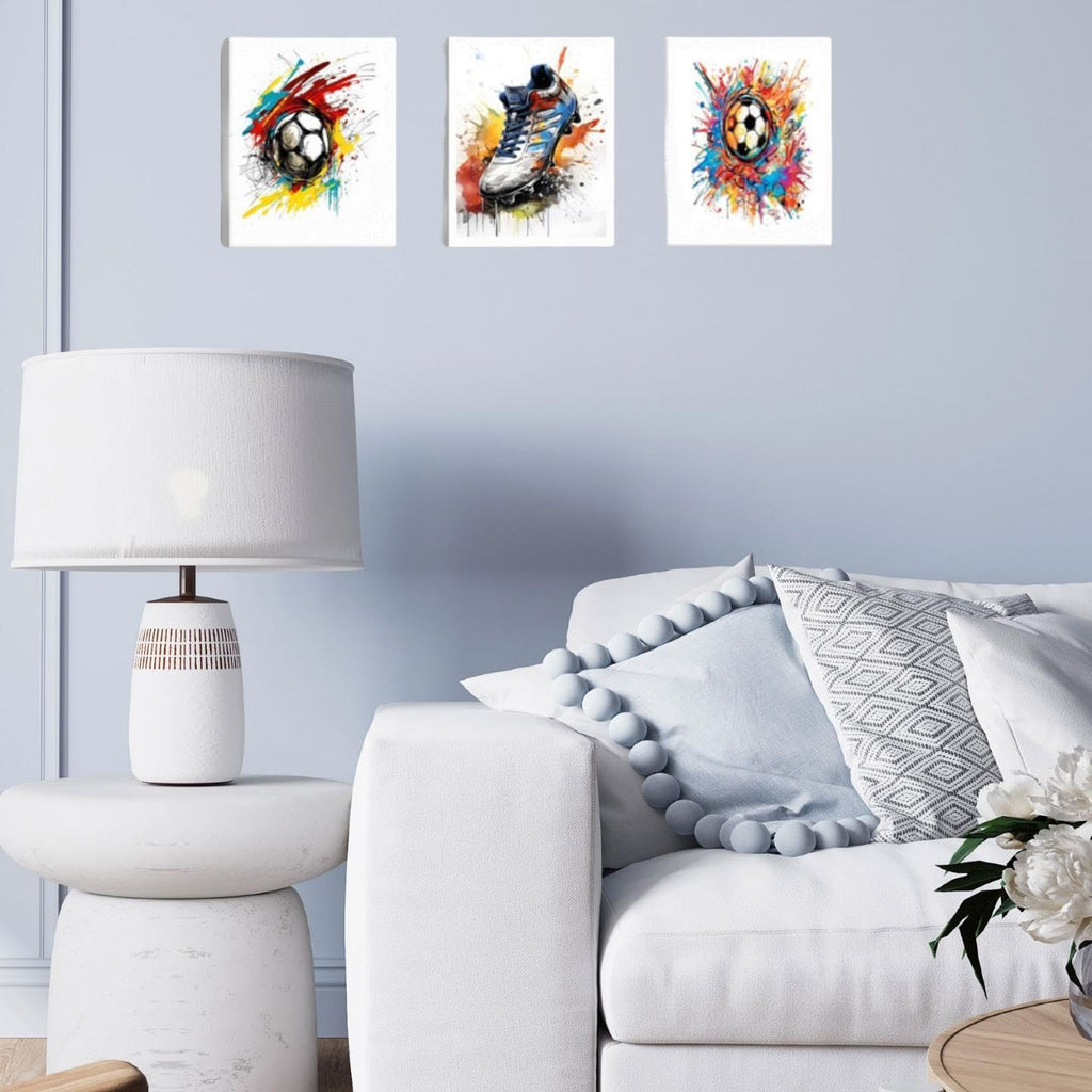 3 Pcs 16" x12'' Framed Gaming Room Decor Canvas Wall Art Video Game Art Prints Framed - craques