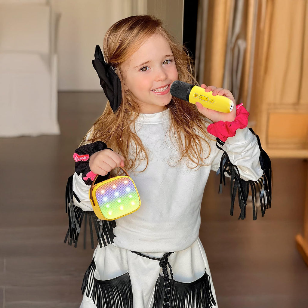 Mini Karaoke Machine for Kids Adults, Portable Bluetooth Speaker - craques