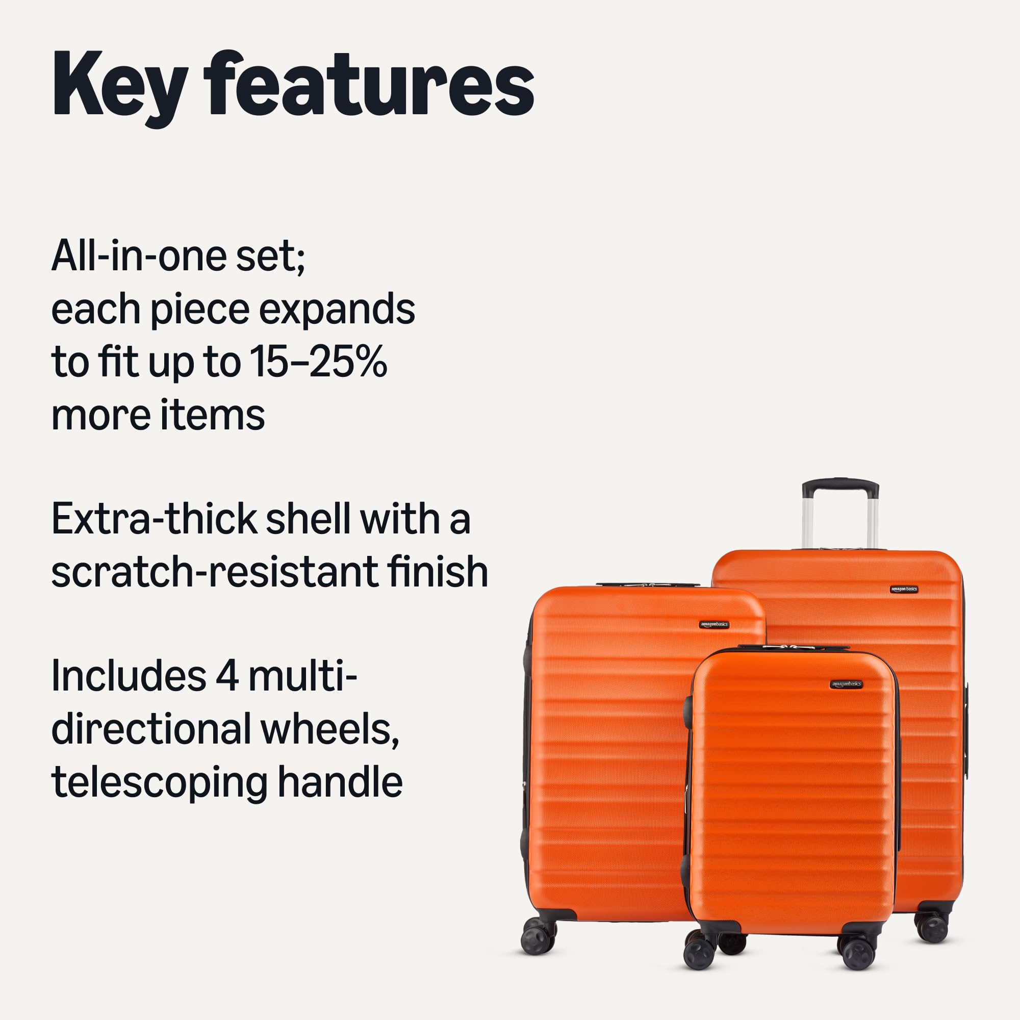 Craques Expandable Hardshell Luggage Set with Wheels craques