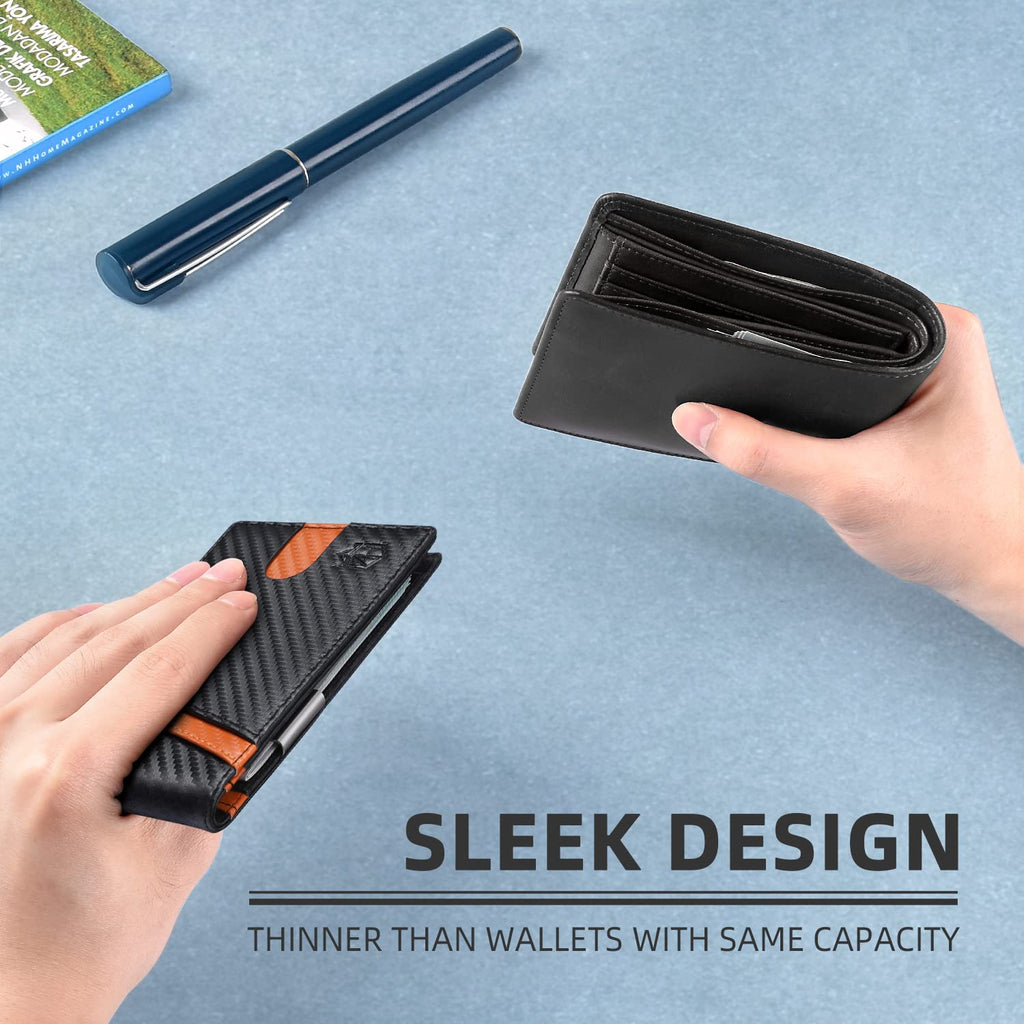 Craques Slim RFID Wallet for Men - Brown Leather craques