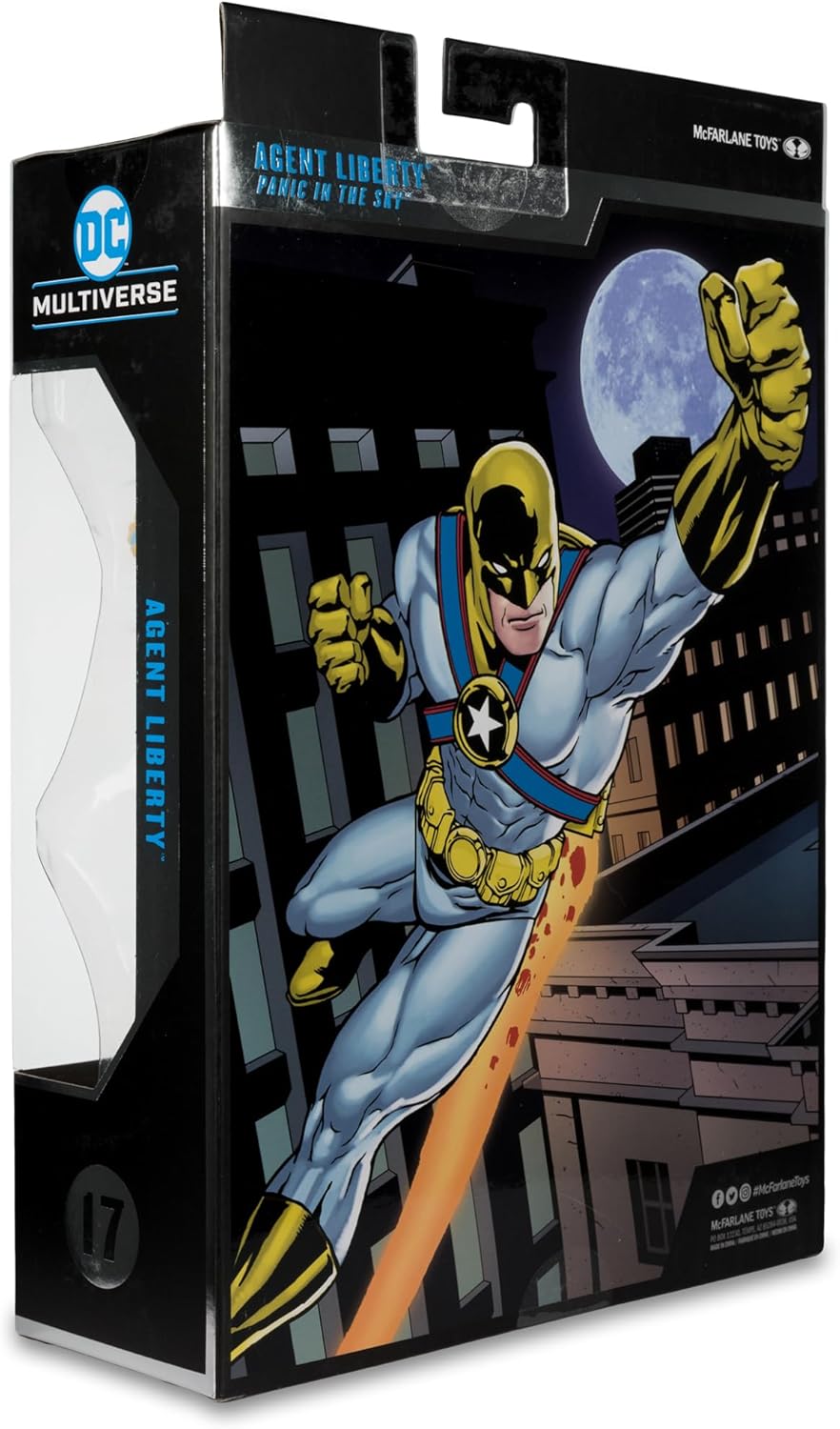 Agent Liberty Action Figure – DC Multiverse Collector Edition Toy with Accessories