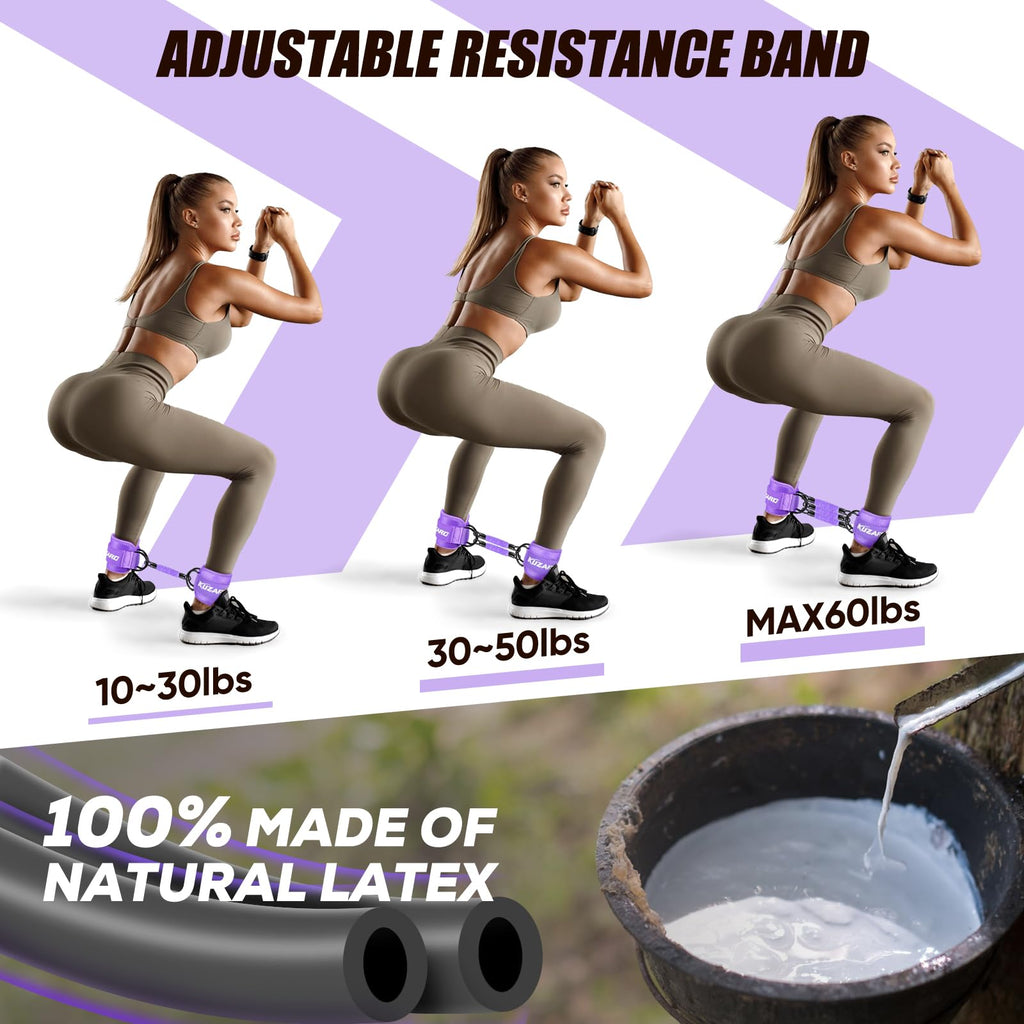 Craques Resistance Bands with Ankle Straps for Leg Workouts craques