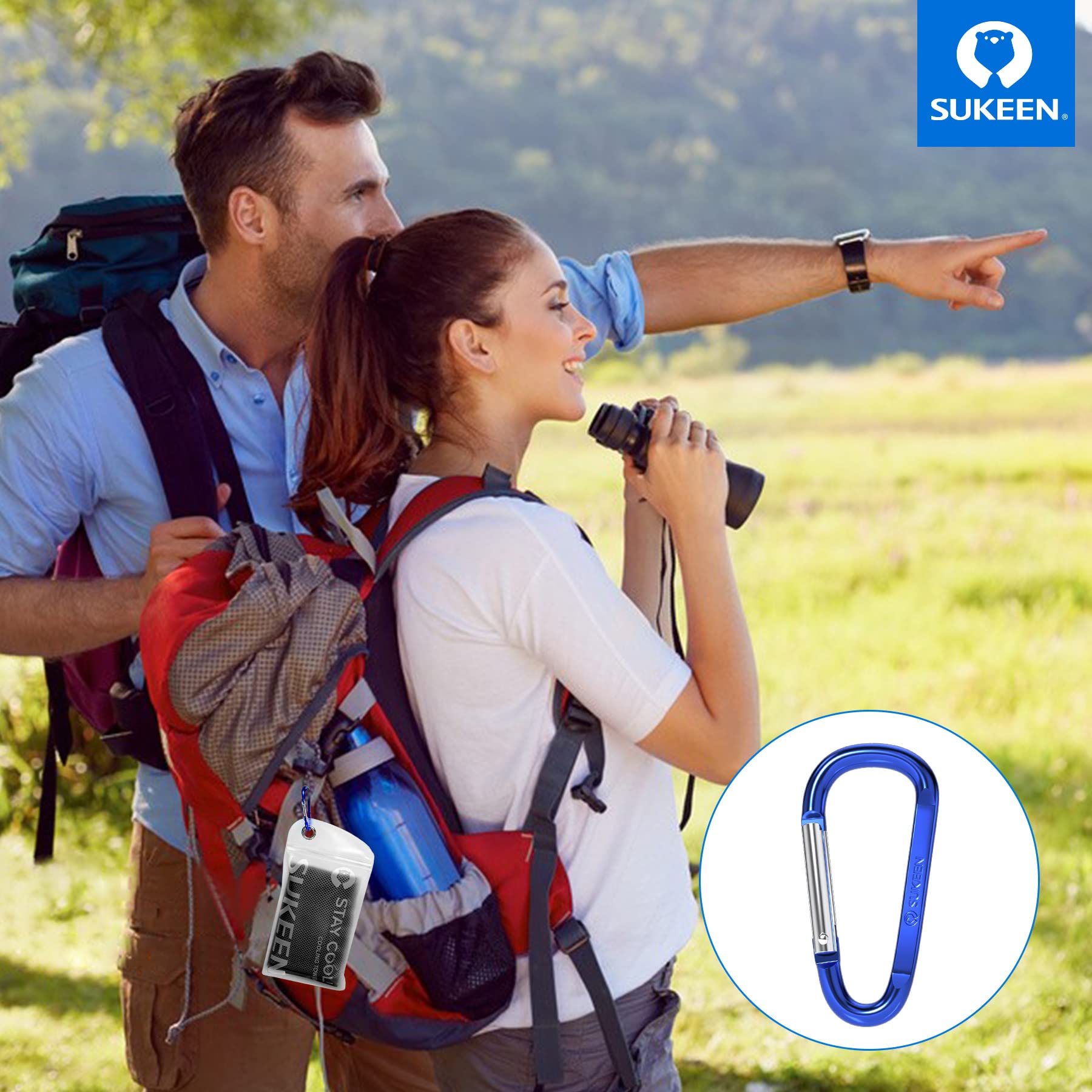 Sukeen [4 Pack] Cooling Towel (40"x12"), Ice Towel, Soft Breathable Chilly Towel - craques