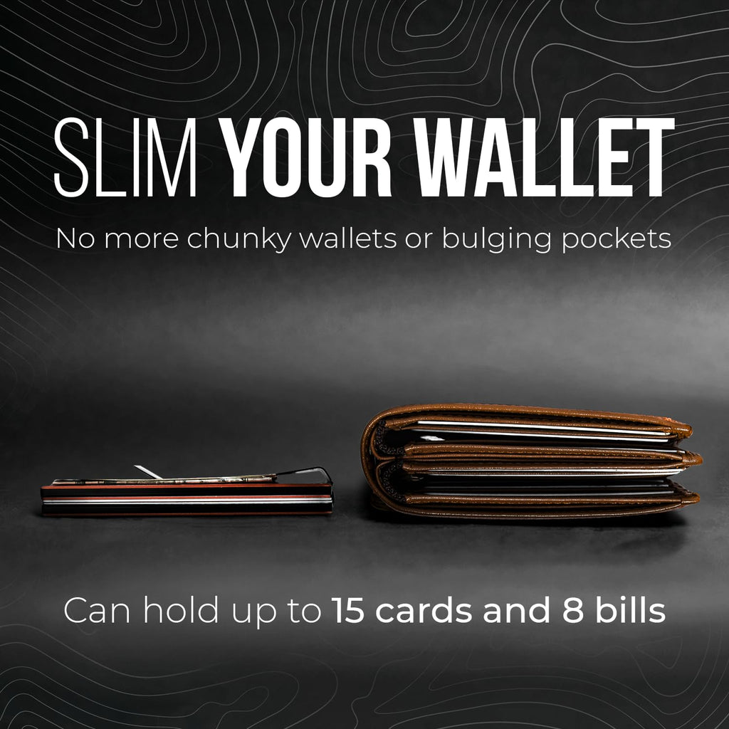 Craques RFID Blocking Minimalist Wallet with Wood Pattern craques