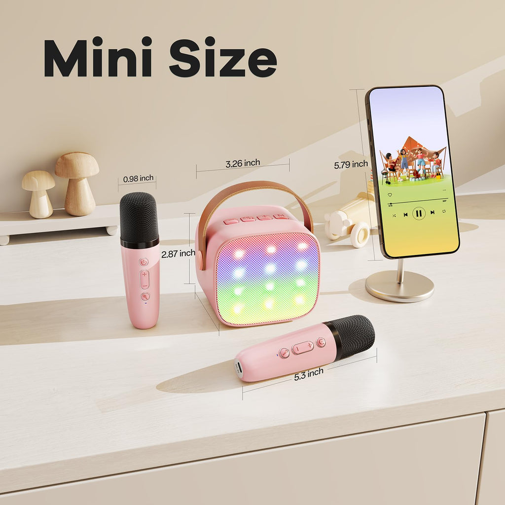 Mini Karaoke Machine for Kids Adults, Portable Bluetooth Speaker - craques