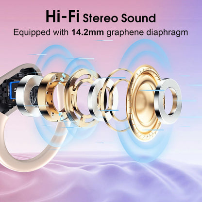 Wireless Earbuds 75hrs Bluetooth 5.4 Headphone Sport
