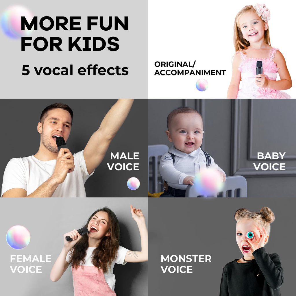 Mini Karaoke Machine for Kids Adults, Portable Bluetooth Speaker - craques