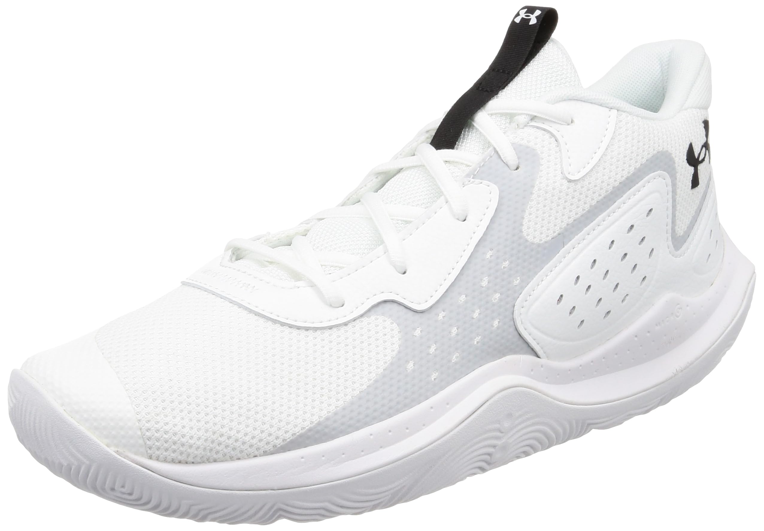 Under Armour Jet 23 Basketball Shoes - Lightweight Durable - 17.5 Women/16 Wide Men / (100) White/Halo Gray/Black