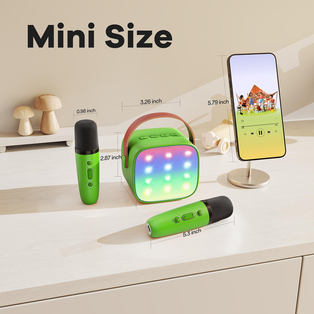 Mini Karaoke Machine for Kids Adults, Portable Bluetooth Speaker - craques