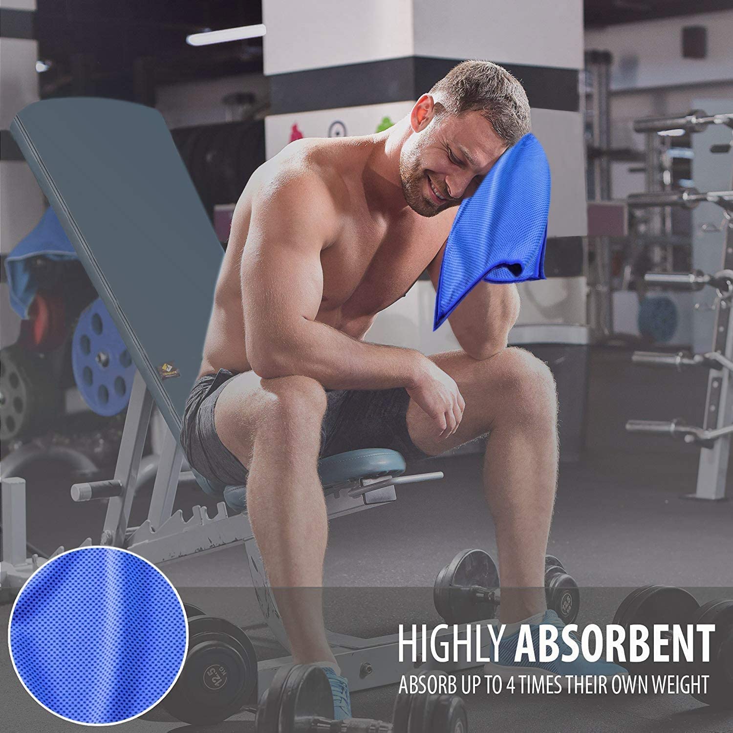 Sukeen [4 Pack] Cooling Towel (40"x12"), Ice Towel, Soft Breathable Chilly Towel - craques