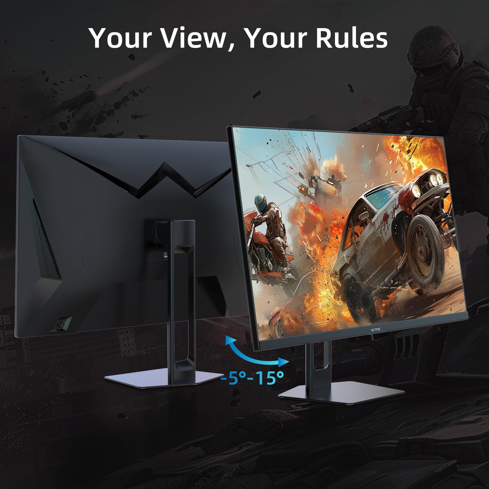 KTC 24 inch 190Hz/180Hz Gaming Monitor - craques