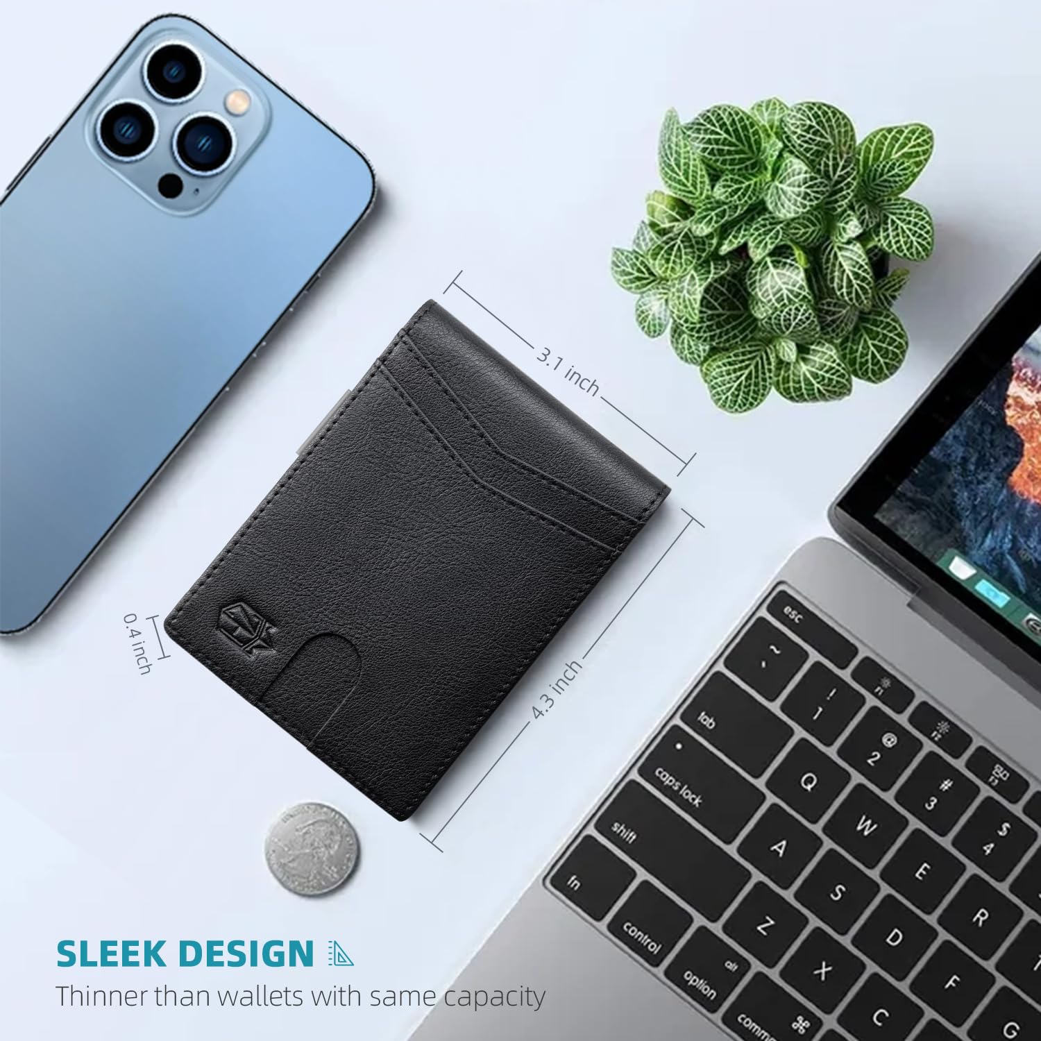 Craques Slim RFID Wallet for Men - Brown Leather craques