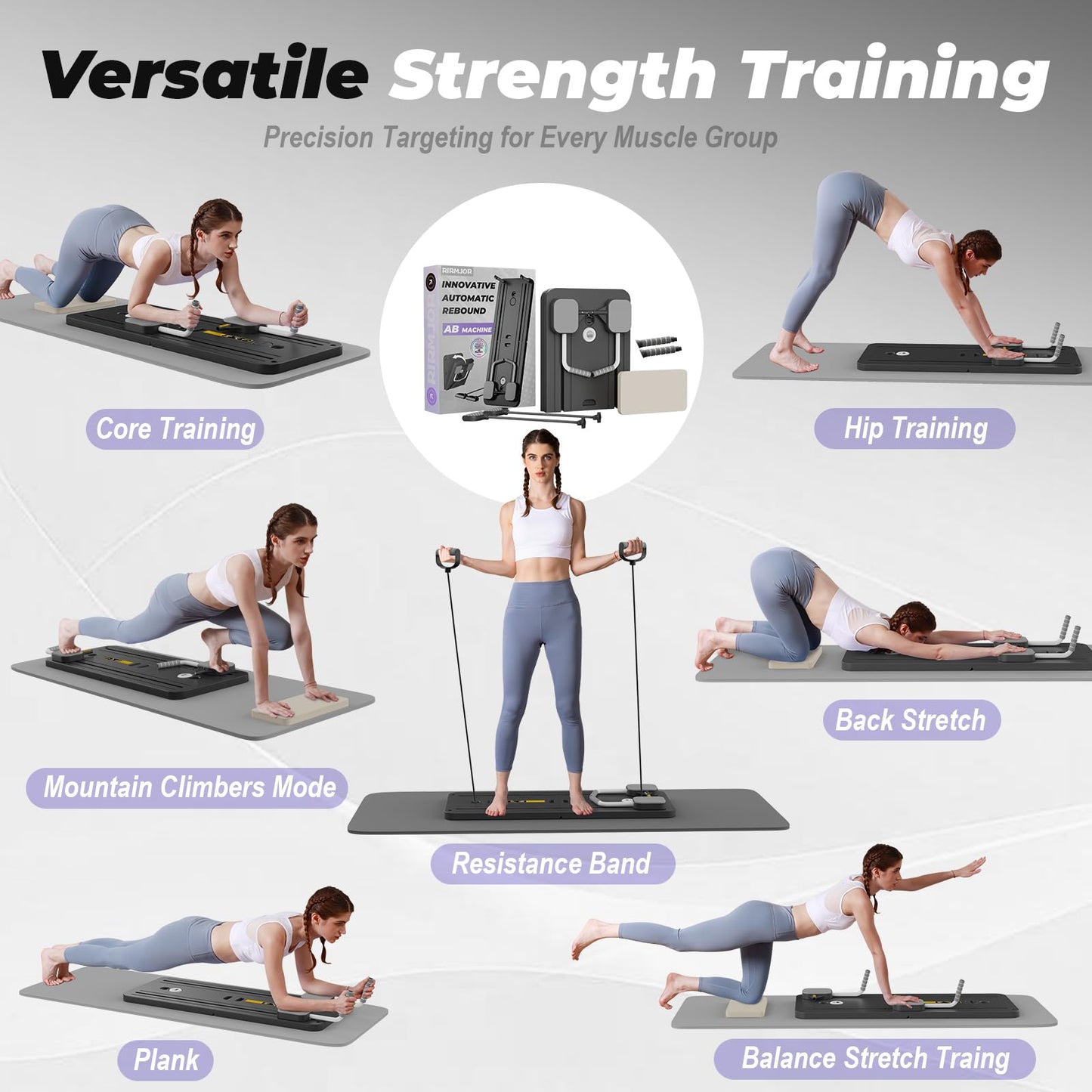 Upgraded Pilates Reformer Machine
