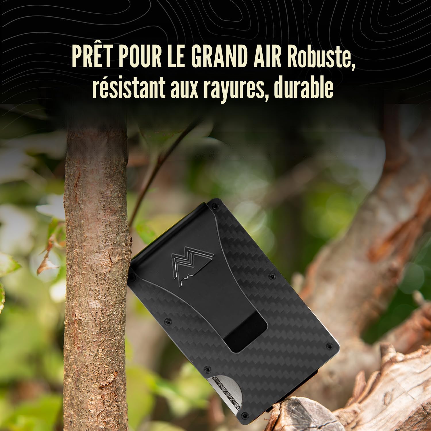 Craques RFID Blocking Minimalist Wallet with Wood Pattern craques