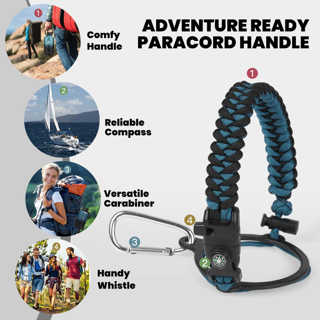 RAYMYLO One Gallon Water Bottle Insulated Triple Walled Vacuum Stainless Steel (Cold for 48 Hrs) Leak Proof & BPA-Free