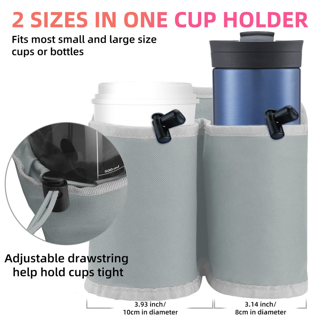 Craques Travel Cup Holder for Luggage with Storage Pouch craques