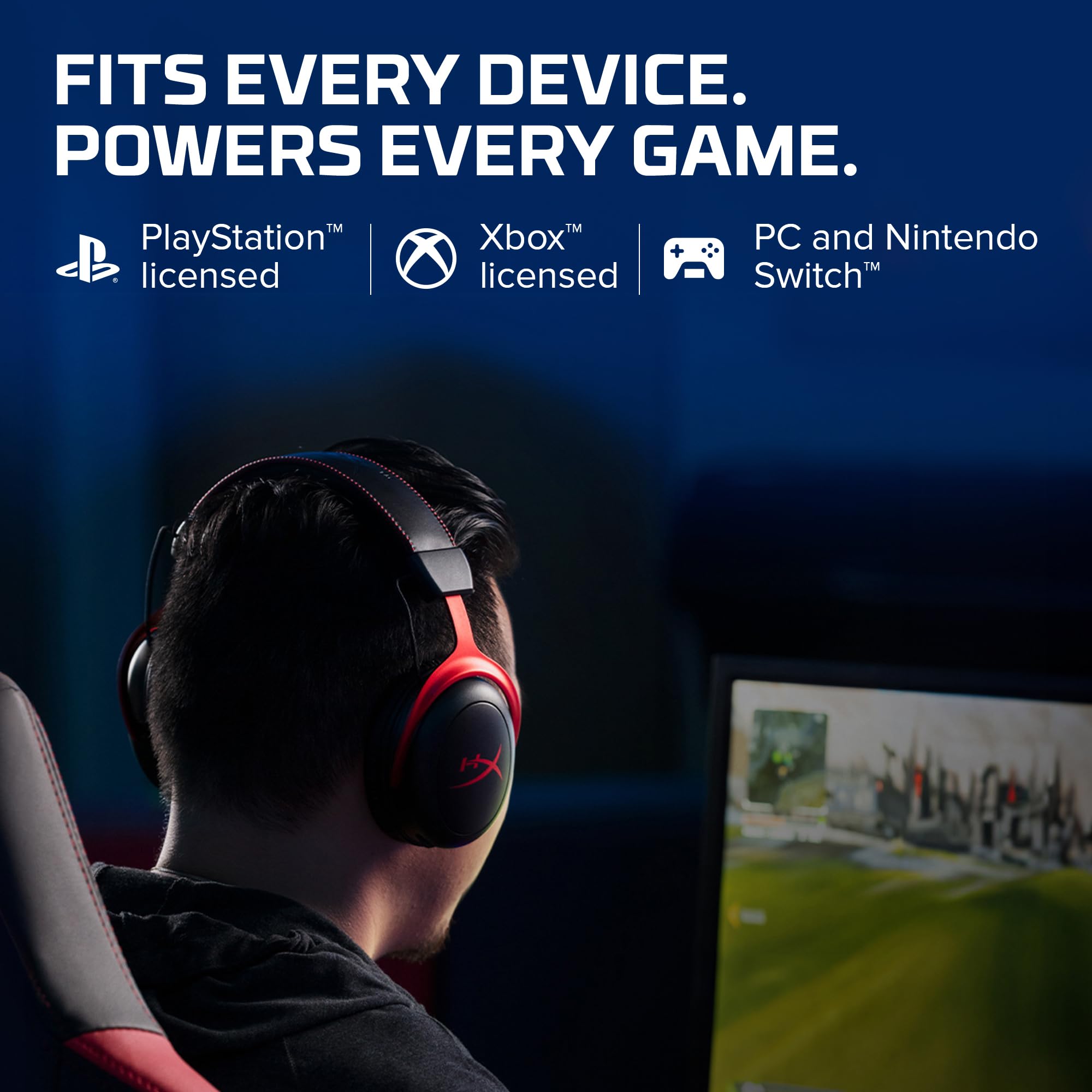 HyperX Cloud II - Gaming Headset, 7.1 Surround Sound, Memory Foam Ear Pads - craques