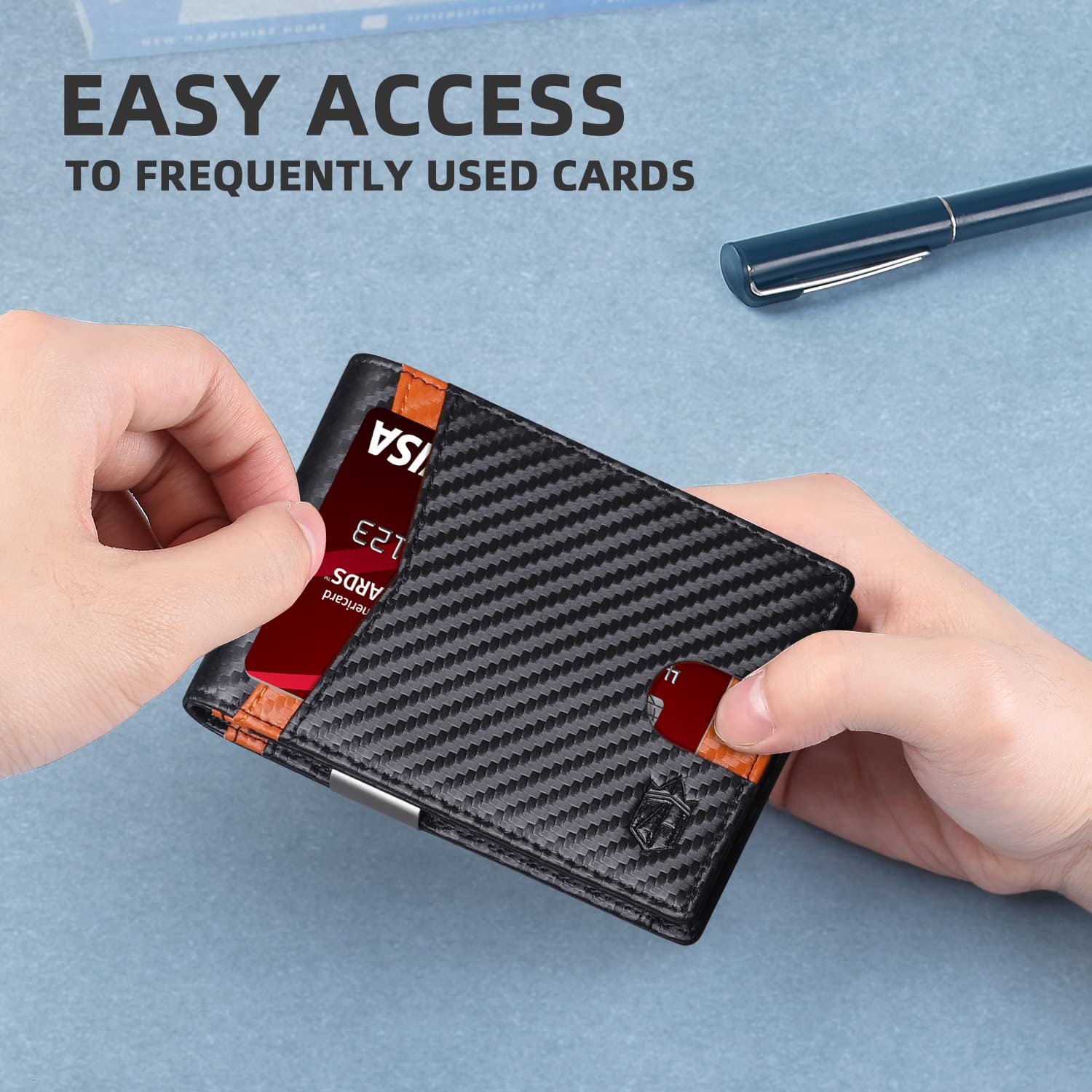 Craques Slim RFID Wallet for Men - Brown Leather craques