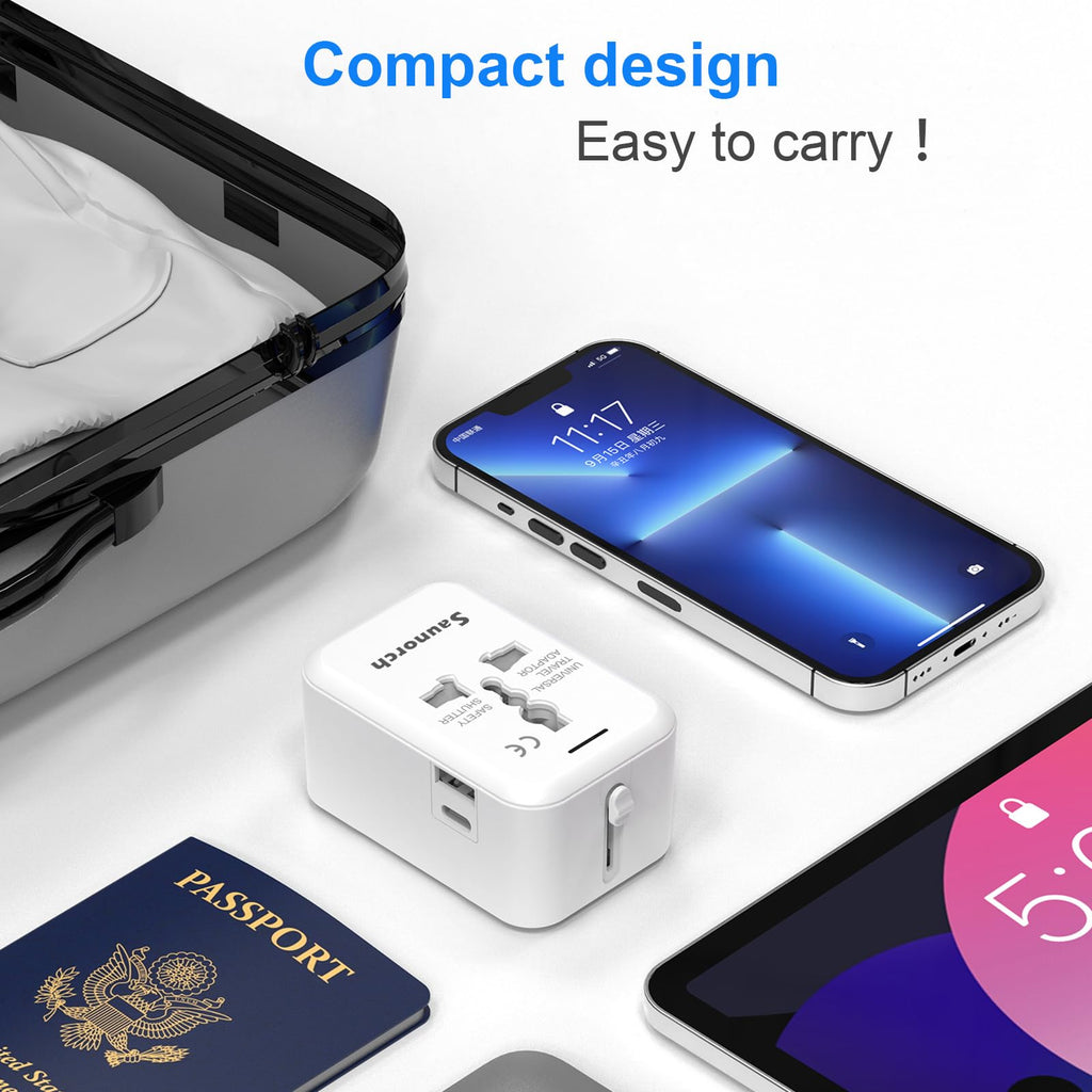 Craques Universal Travel Adapter with USB C Fast Charging craques