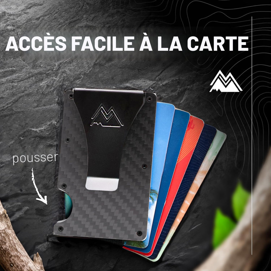 Craques RFID Blocking Minimalist Wallet with Wood Pattern craques