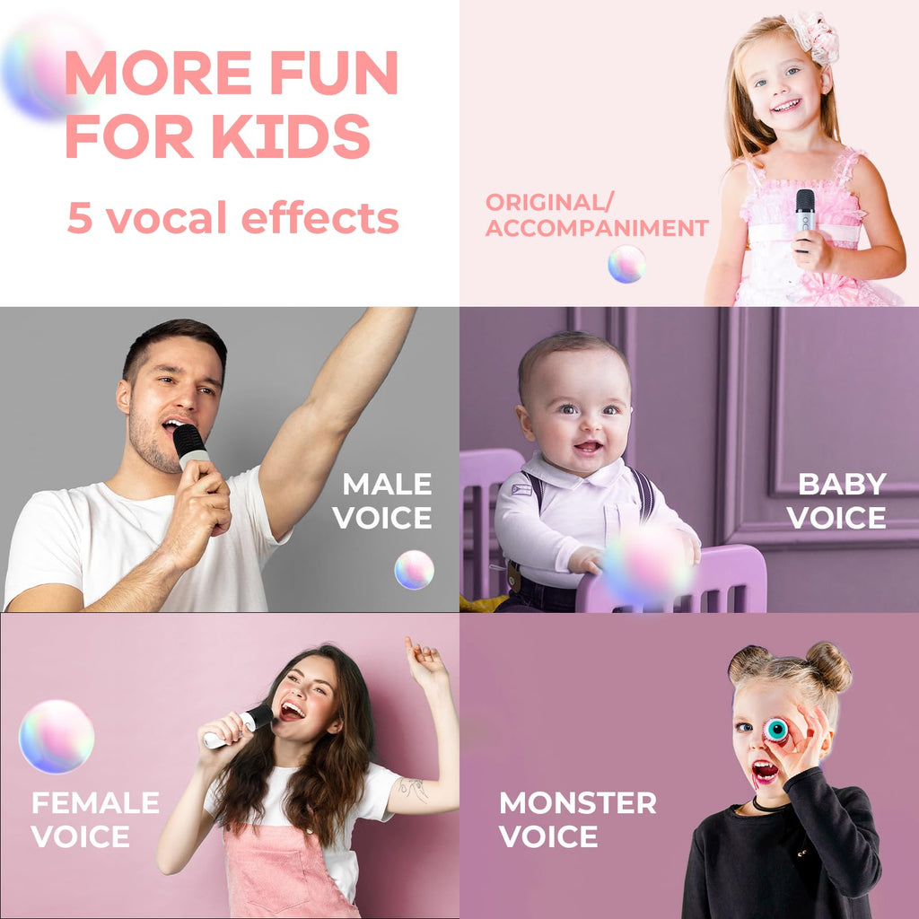 Mini Karaoke Machine for Kids Adults, Portable Bluetooth Speaker - craques