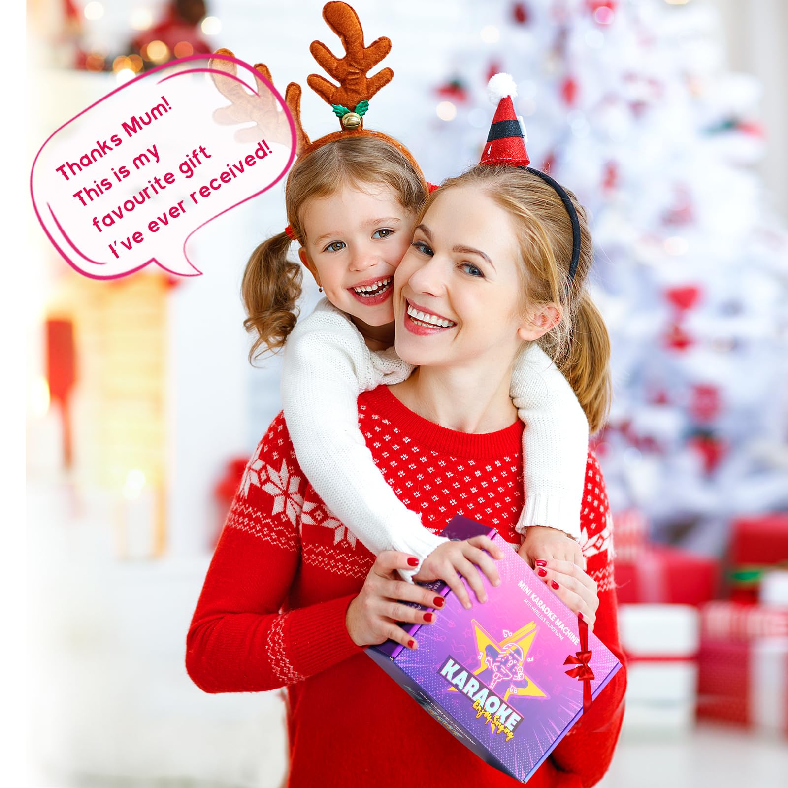 Mini Karaoke Machine for Kids Adults, Portable Bluetooth Speaker - craques