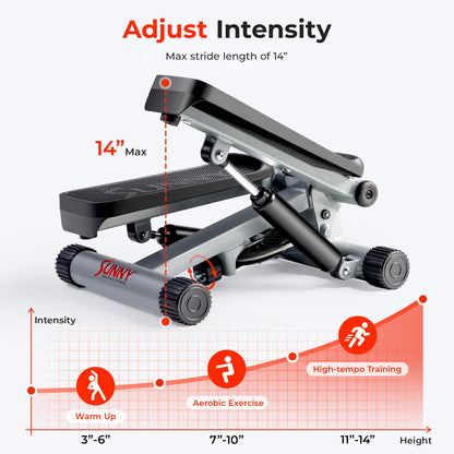 Sunny Health & Fitness Mini Stepper for Exercise at Home
