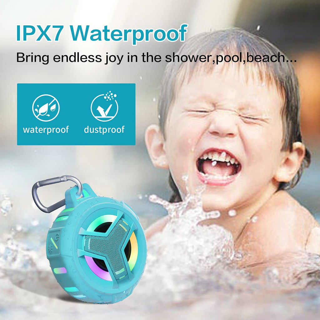 Craques Waterproof Bluetooth Shower Speaker with LED Lights craques