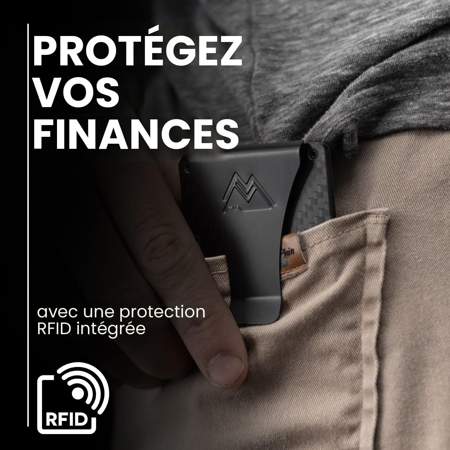 Craques RFID Blocking Minimalist Wallet with Wood Pattern craques