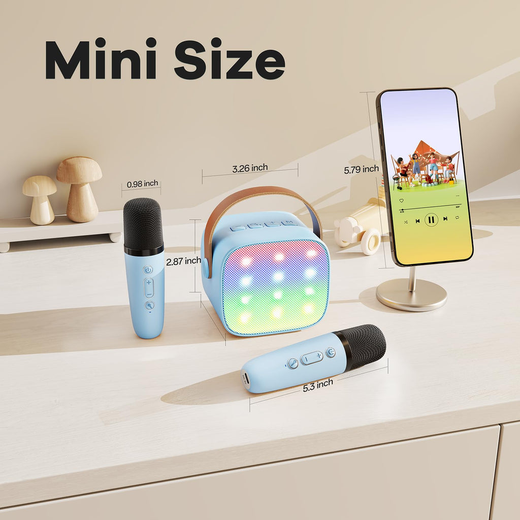 Mini Karaoke Machine for Kids Adults, Portable Bluetooth Speaker - craques