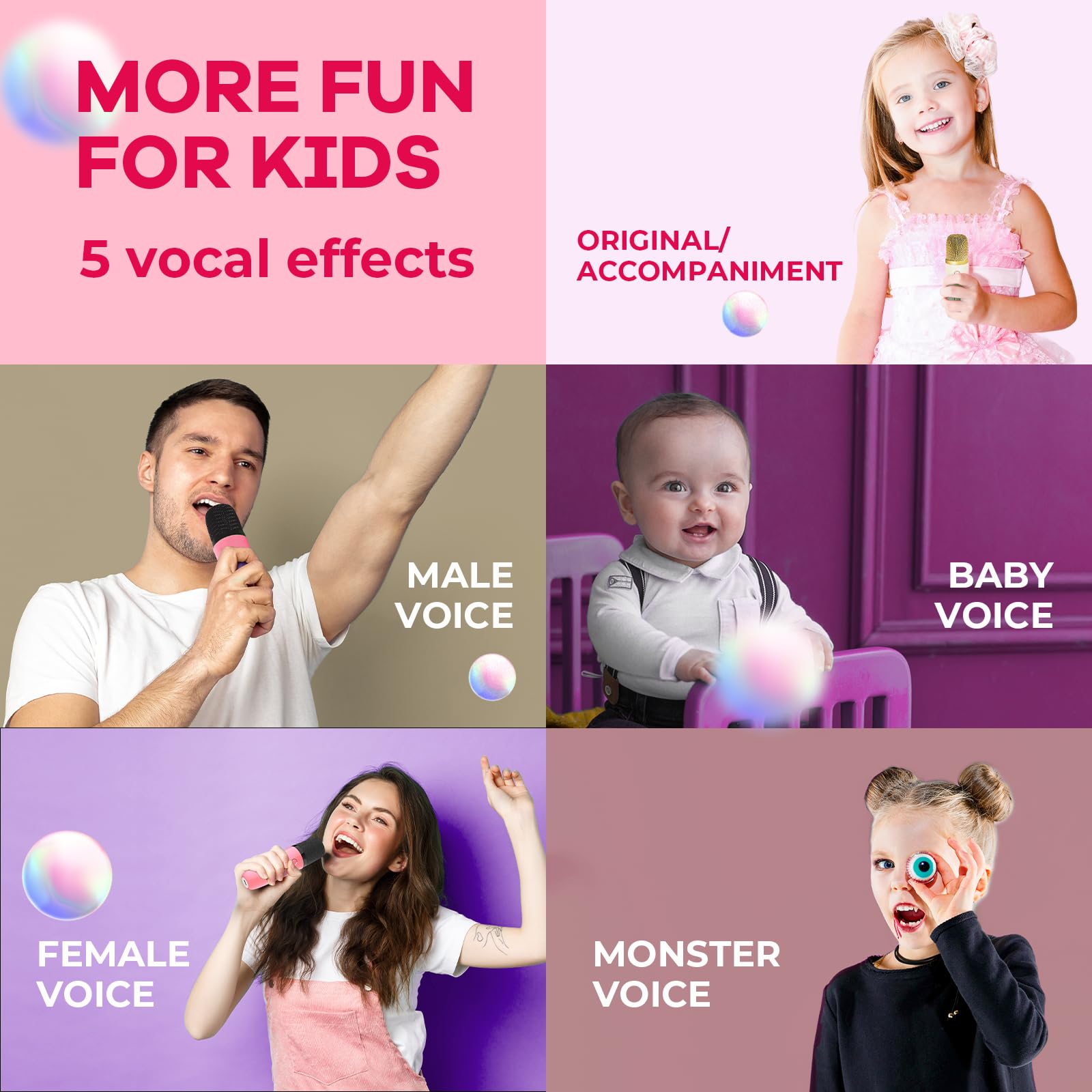 Mini Karaoke Machine for Kids Adults, Portable Bluetooth Speaker - craques