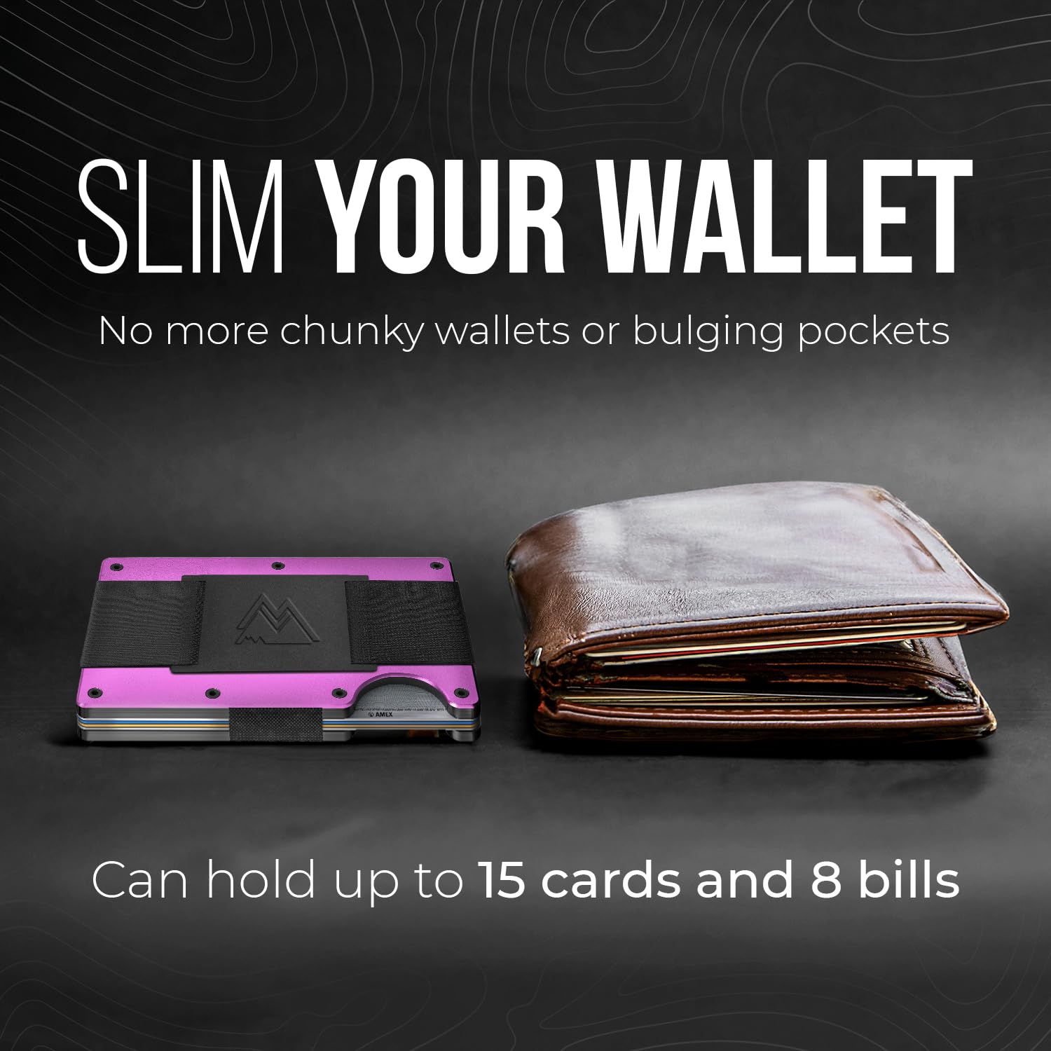 Craques RFID Blocking Minimalist Wallet with Wood Pattern craques