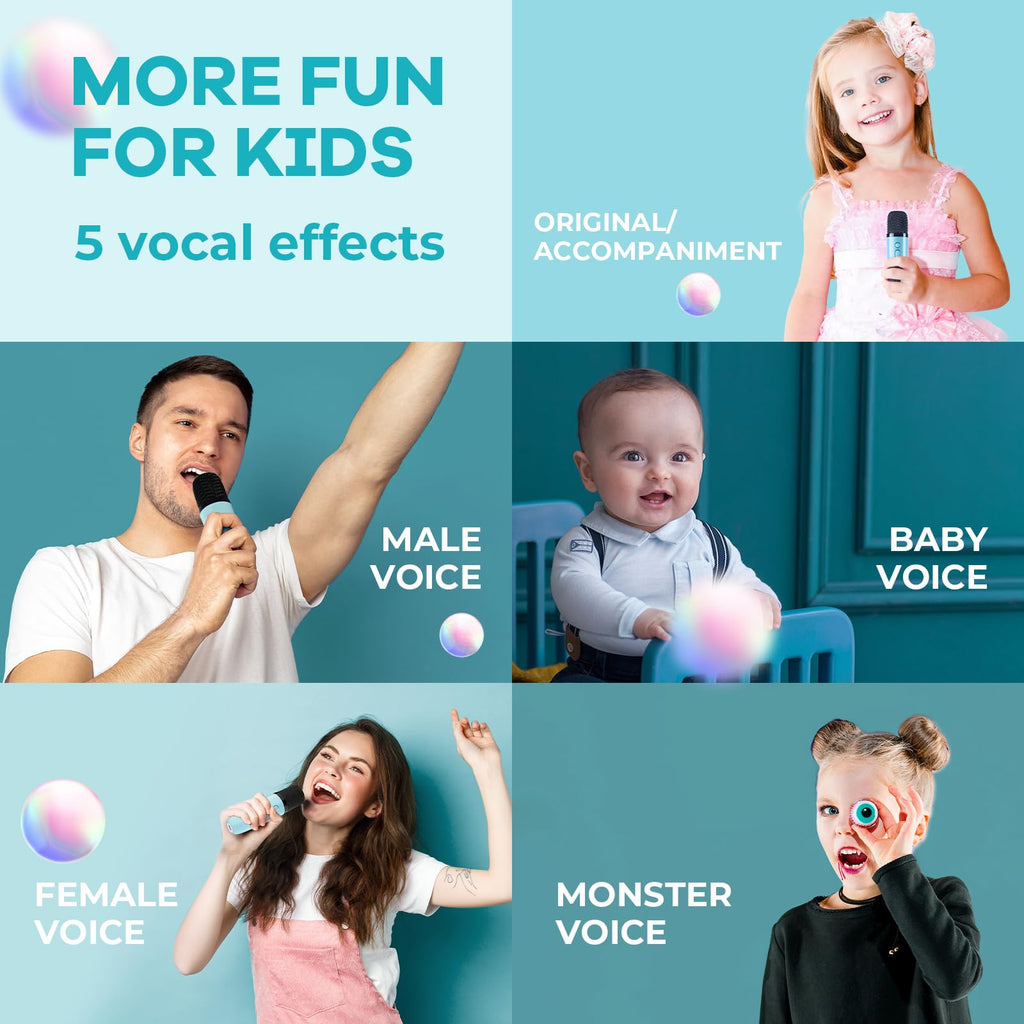 Mini Karaoke Machine for Kids Adults, Portable Bluetooth Speaker - craques