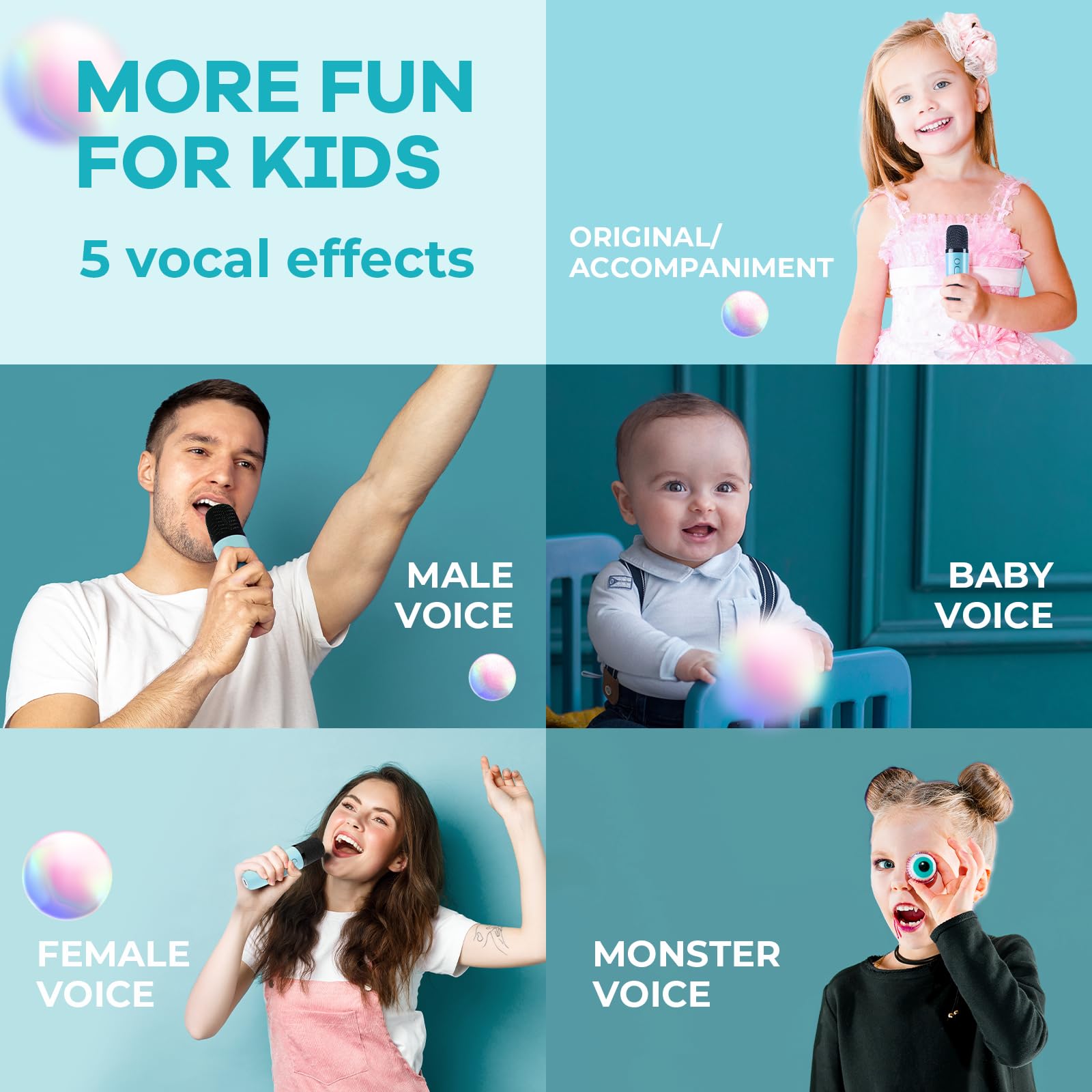 Mini Karaoke Machine for Kids Adults, Portable Bluetooth Speaker - craques