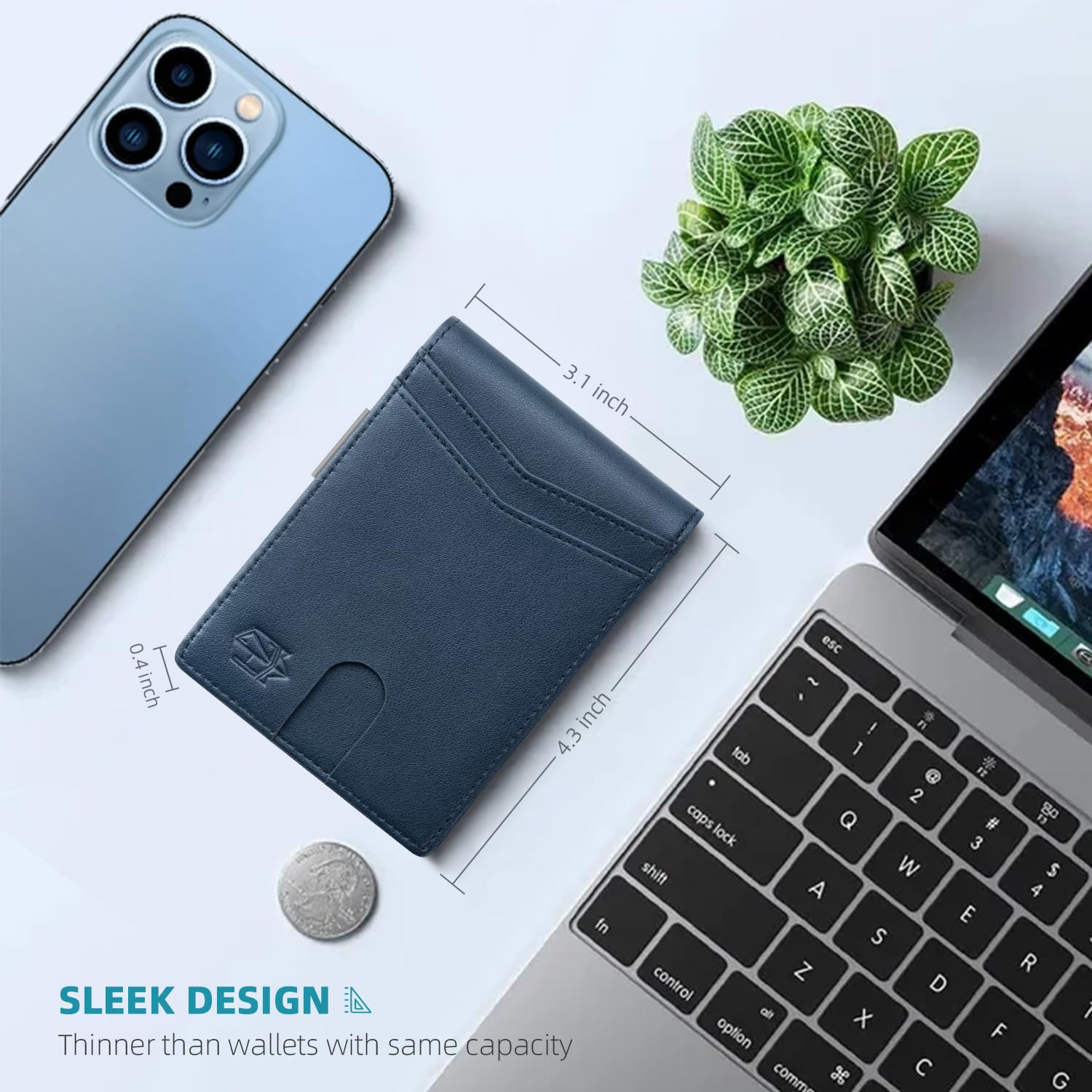 Craques Slim RFID Wallet for Men - Brown Leather craques