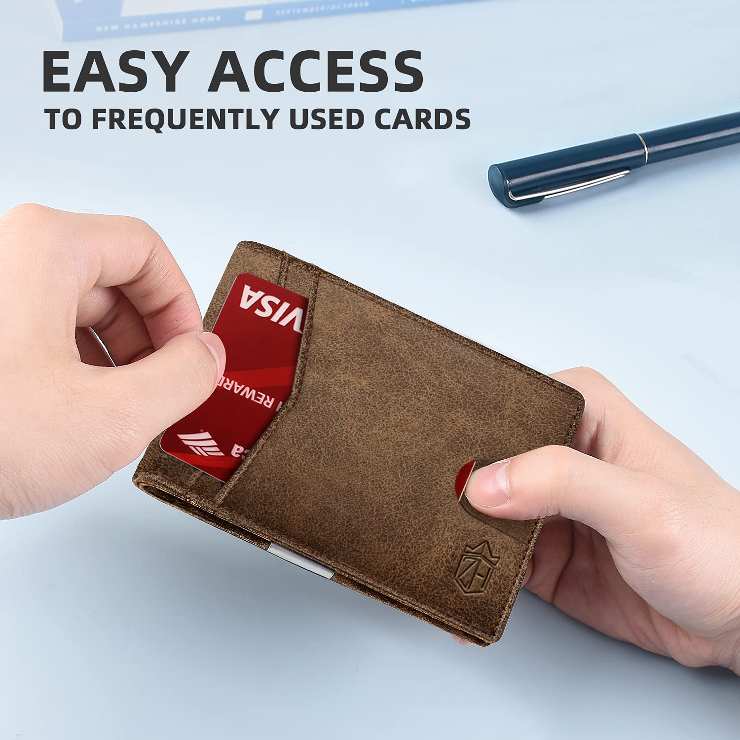 Craques Slim RFID Wallet for Men - Brown Leather craques