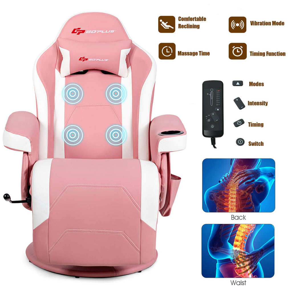 POWERSTONE Gaming Recliner, Adjustable Massage Gaming Chair - craques