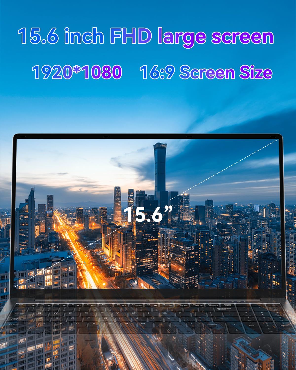 15.6 inch Laptop - 16GB RAM LPDDR4 512GB SSD Laptop Computer - craques
