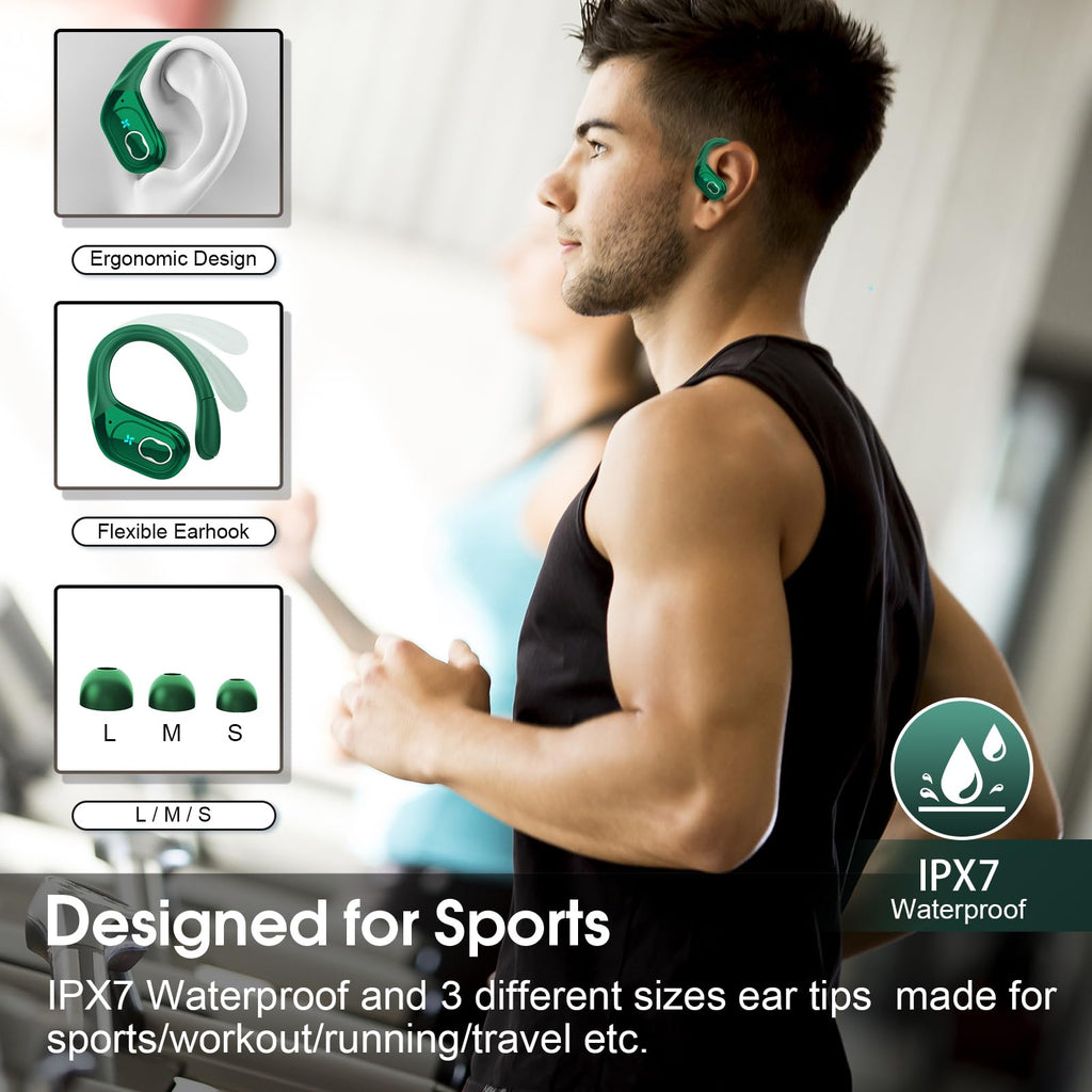 Wireless Earbuds 75hrs Bluetooth 5.4 Headphone Sport - craques