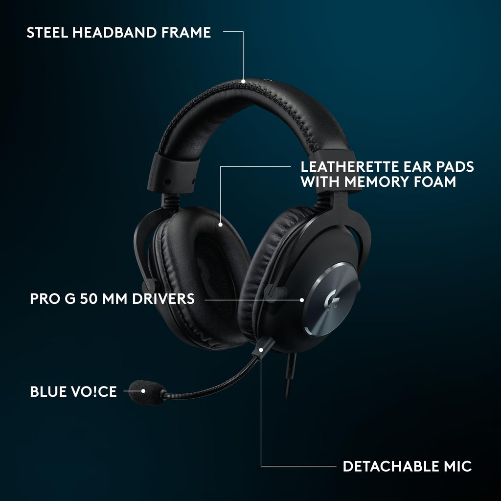 Craques Logitech G PRO X Gaming Headset Wireless USB craques