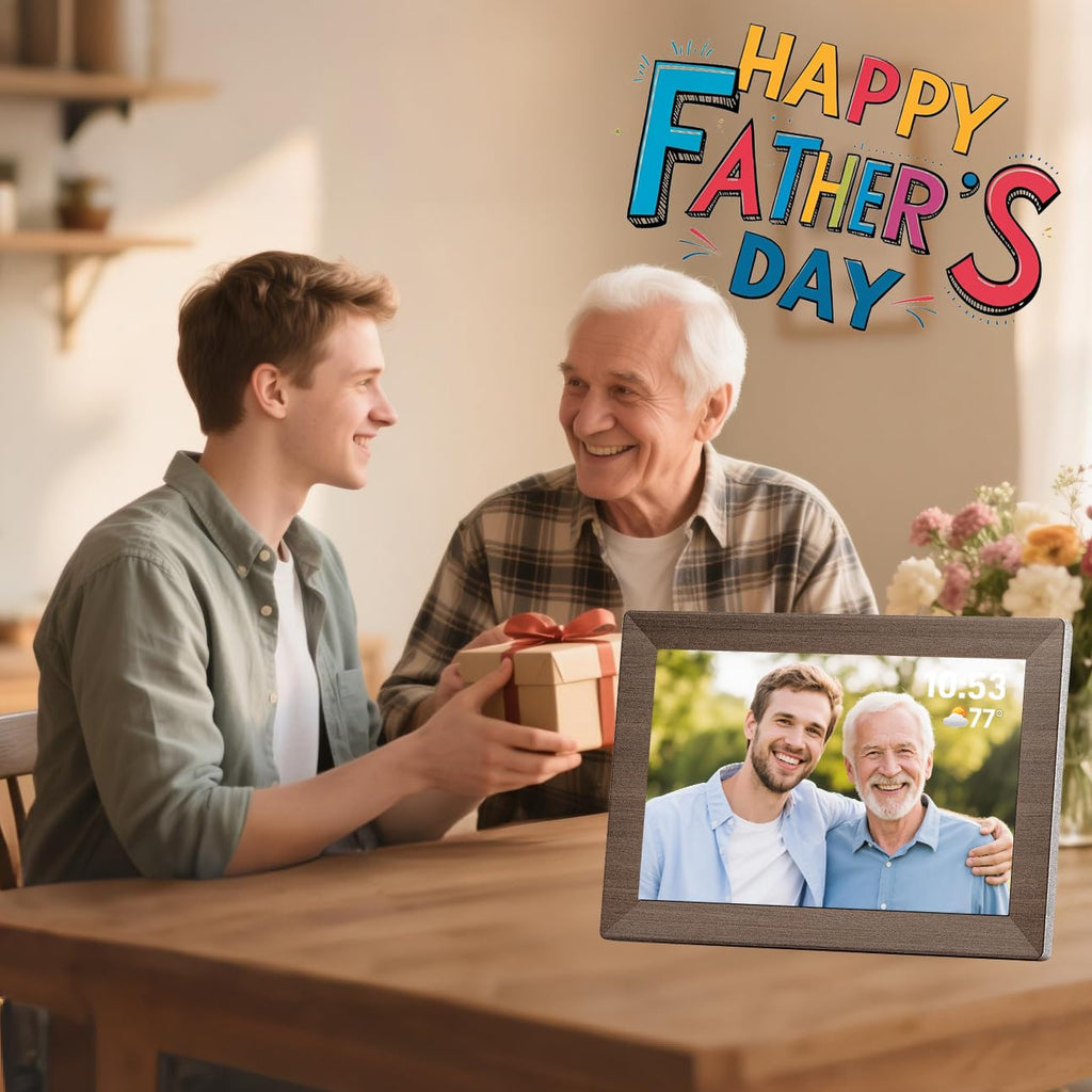 Craques Frameo WiFi Digital Picture Frame with Wood Finish craques