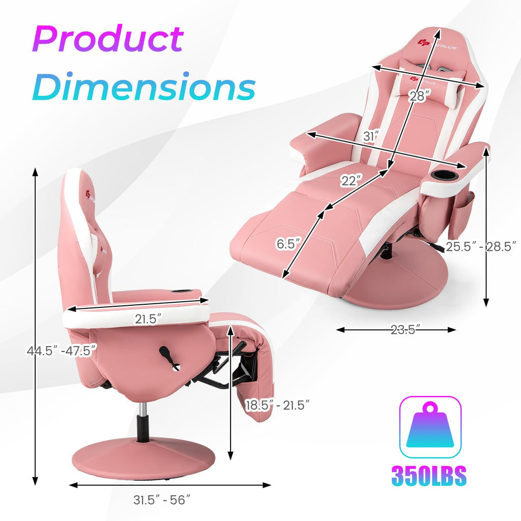 POWERSTONE Gaming Recliner, Adjustable Massage Gaming Chair - craques