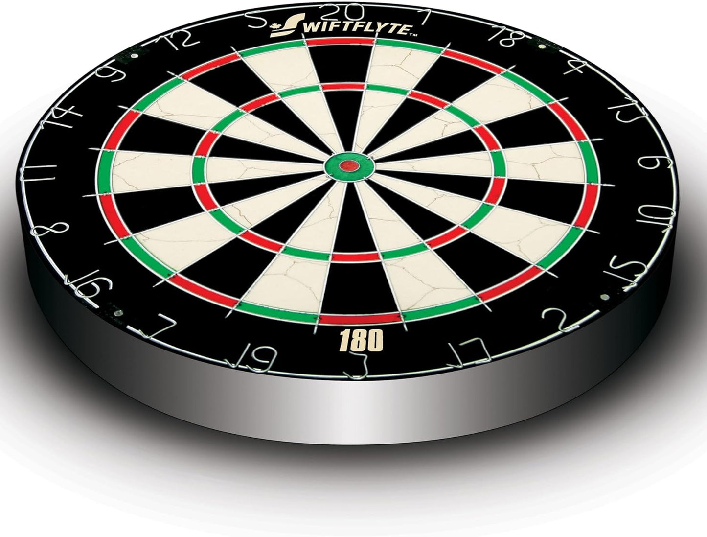 Swiftflyte Classic Cabinet and Bristle Dartboard Set with Staple-Free Bullseye