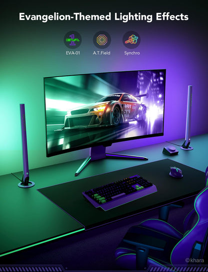 Govee RGBIC Gaming Light Bars H6047 with Smart Controller, Wi-Fi Smart LED Gaming Lights