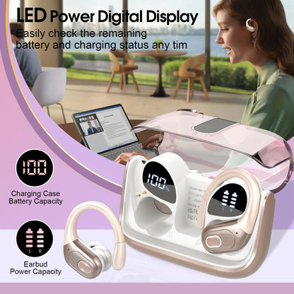 Wireless Earbuds 75hrs Bluetooth 5.4 Headphone Sport