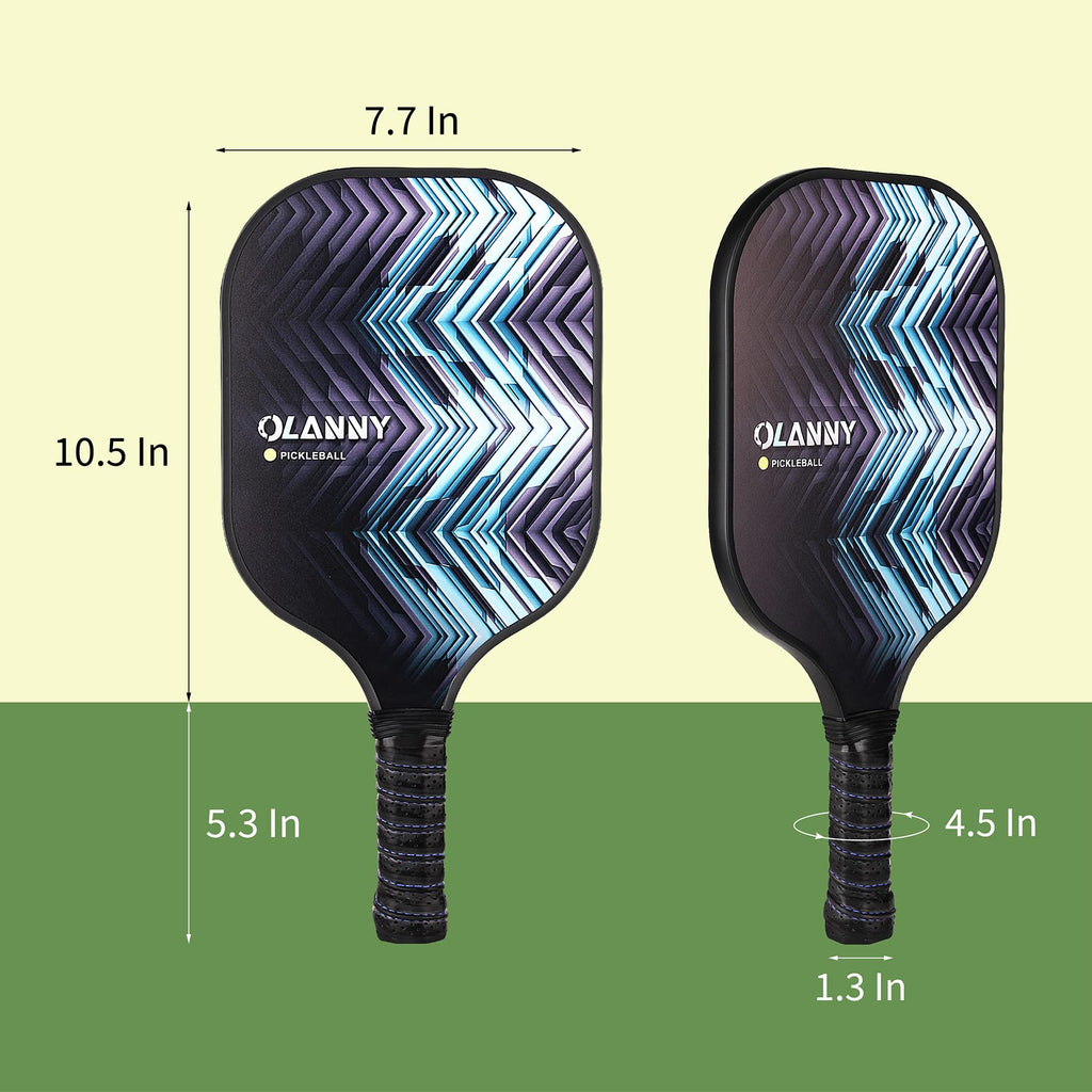 Graphite Pickleball Paddles 4 Pack - Premium Rackets Fiber Face - craques