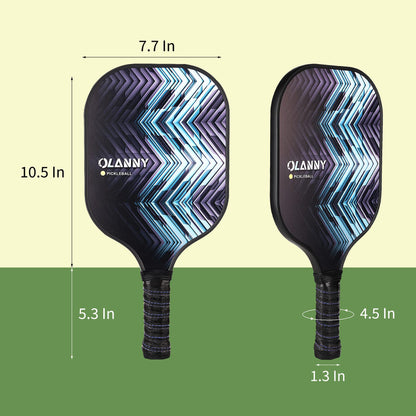 Graphite Pickleball Paddles 4 Pack - Premium Rackets Fiber Face